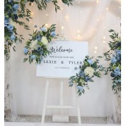 Navy Blue Plastic Table Runner