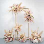 Light Pink And Gray Wedding Decorations