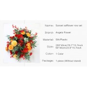 Red Yellow Green And Green Blue Flower Arrangments