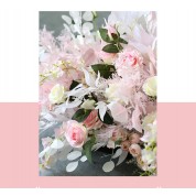 Pink Artificial Flowers In Vase