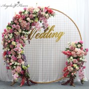 Hanging Flowers Wedding Backdrop