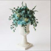 Artificial Faux Silk Teal Flowers