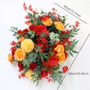 Red Yellow Green And Green Blue Flower Arrangments