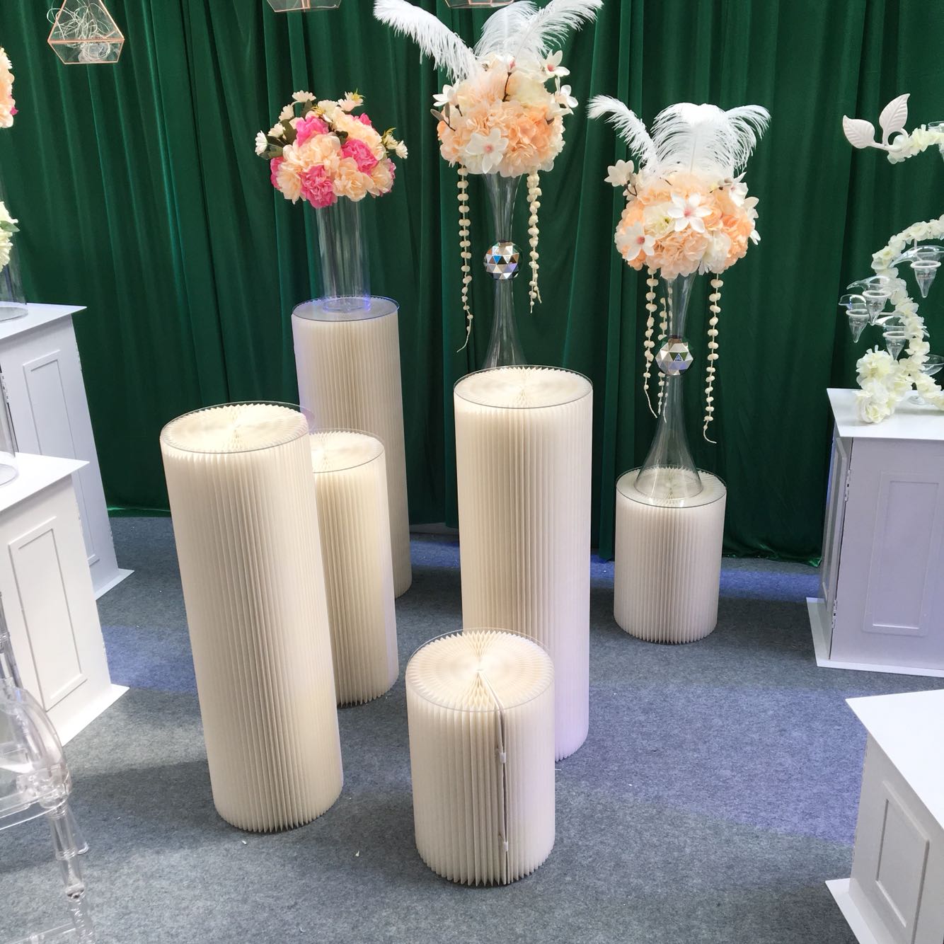 tissue paper flower wedding decorations