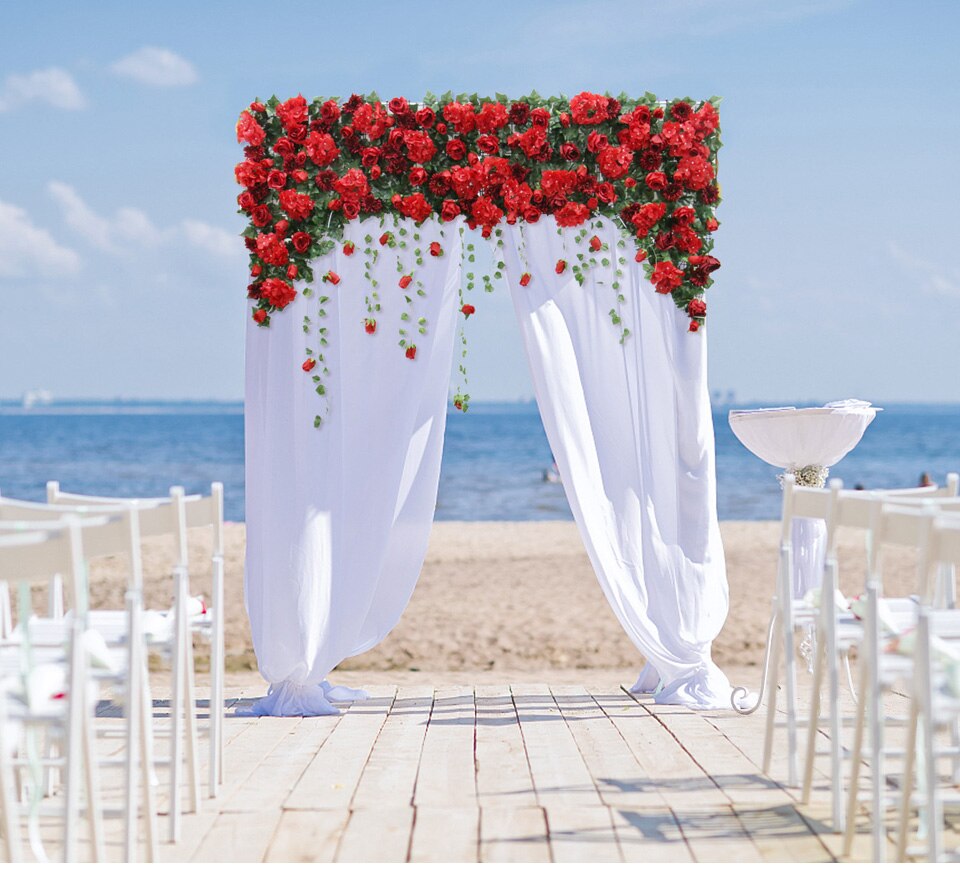 altar decoration for wedding at beach10