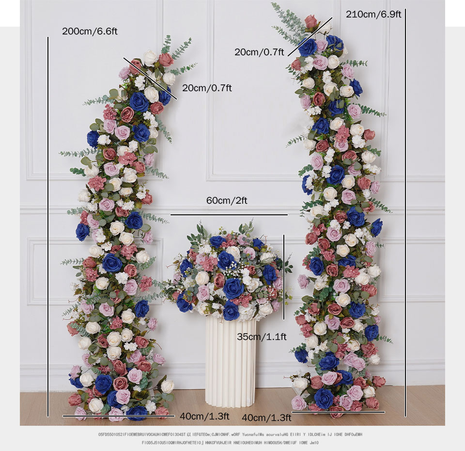 wedding flower columns1