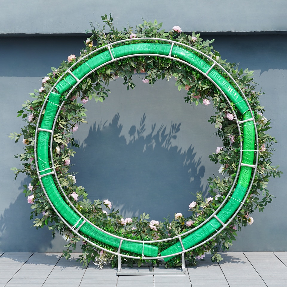 reception desk flower arrangements10