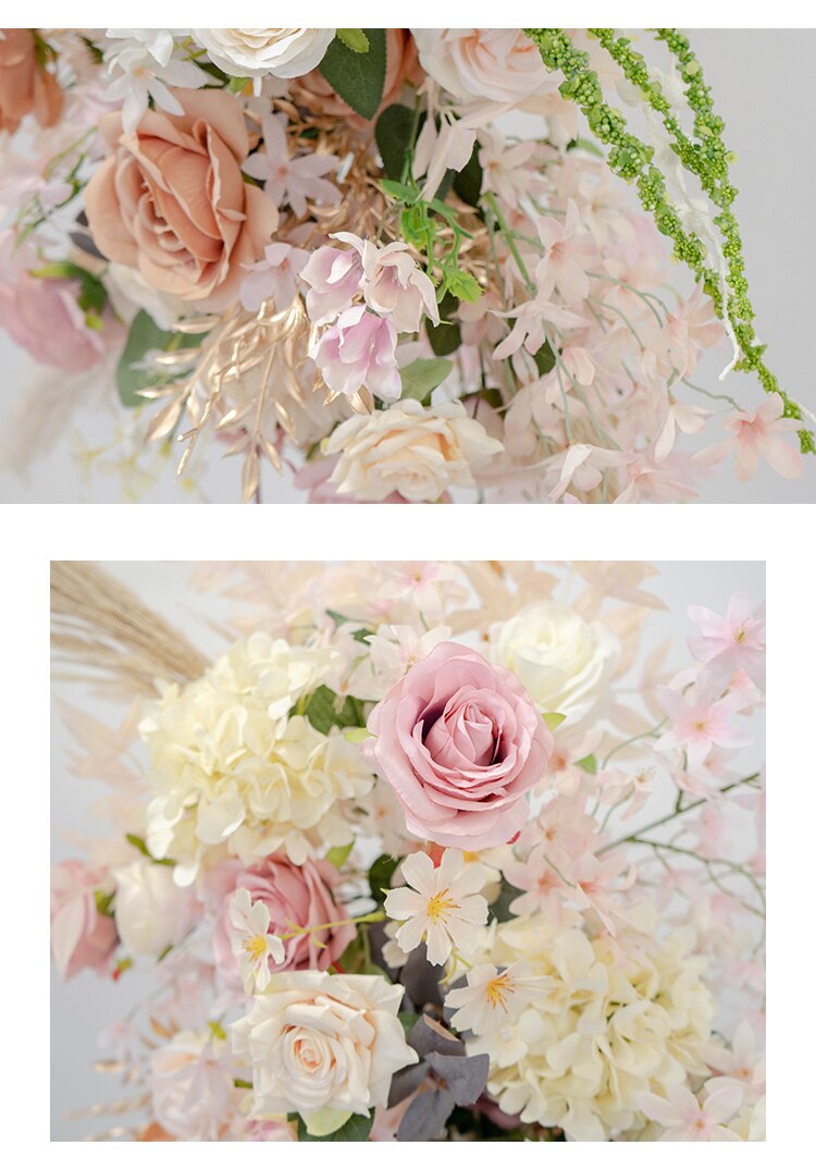 light pink and gray wedding decorations9