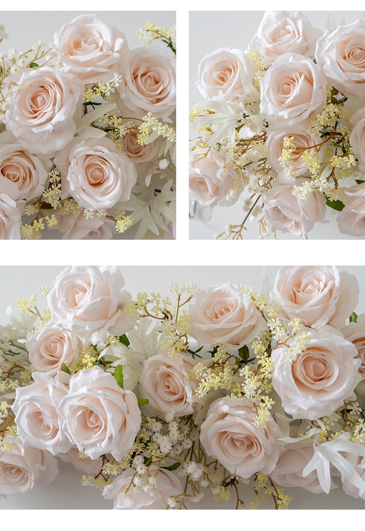 white artificial flower wall3