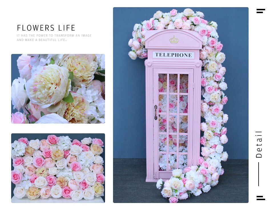 artificial flower stage backdrop7