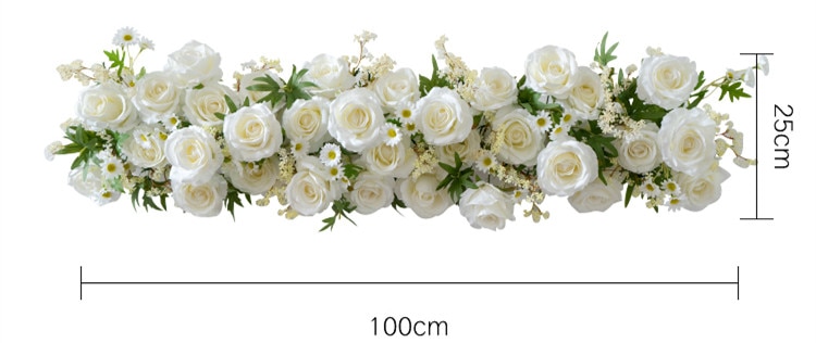 white artificial flower wall1