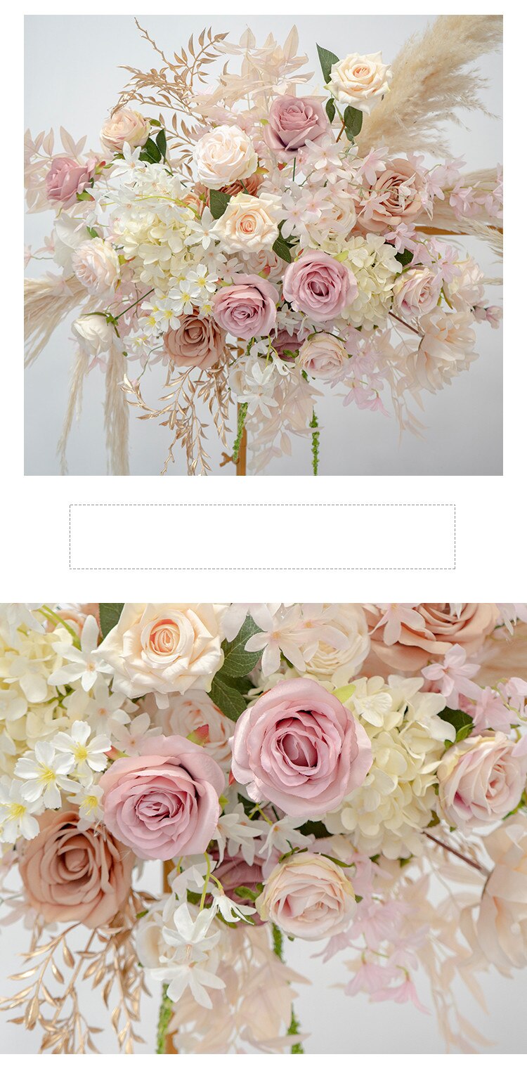 light pink and gray wedding decorations7