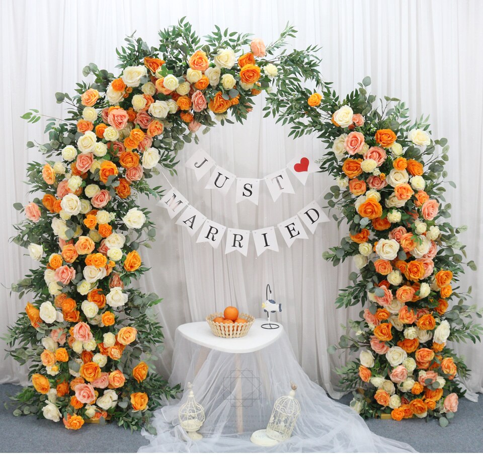 round top wedding arch