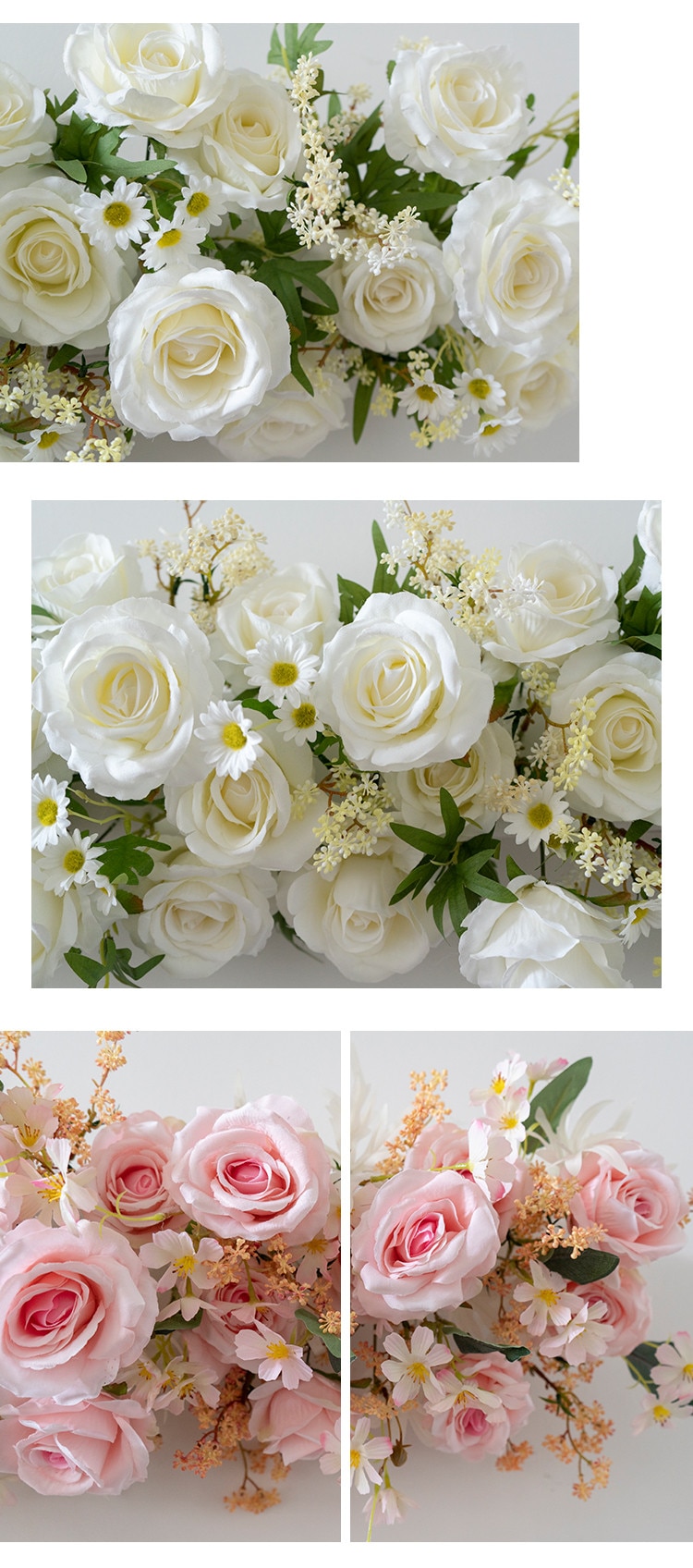 white artificial flower wall8