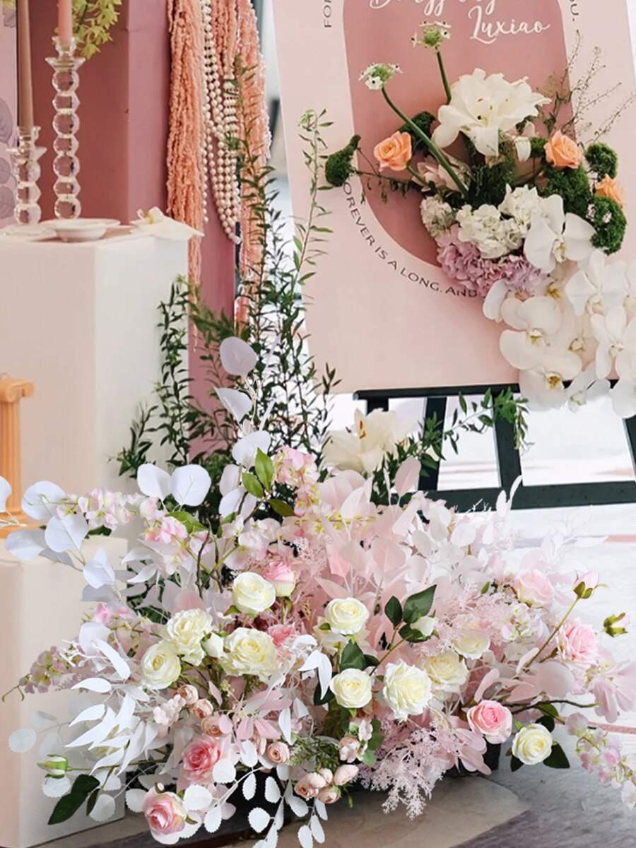 pink artificial flowers in vase9