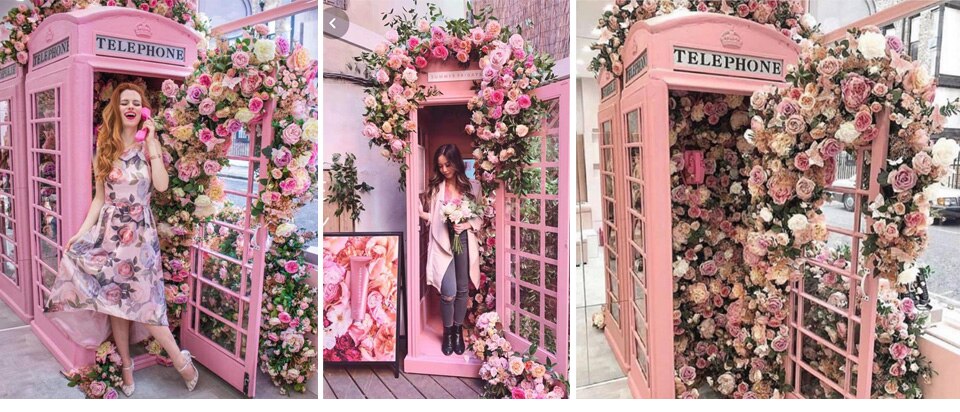 artificial flower stage backdrop