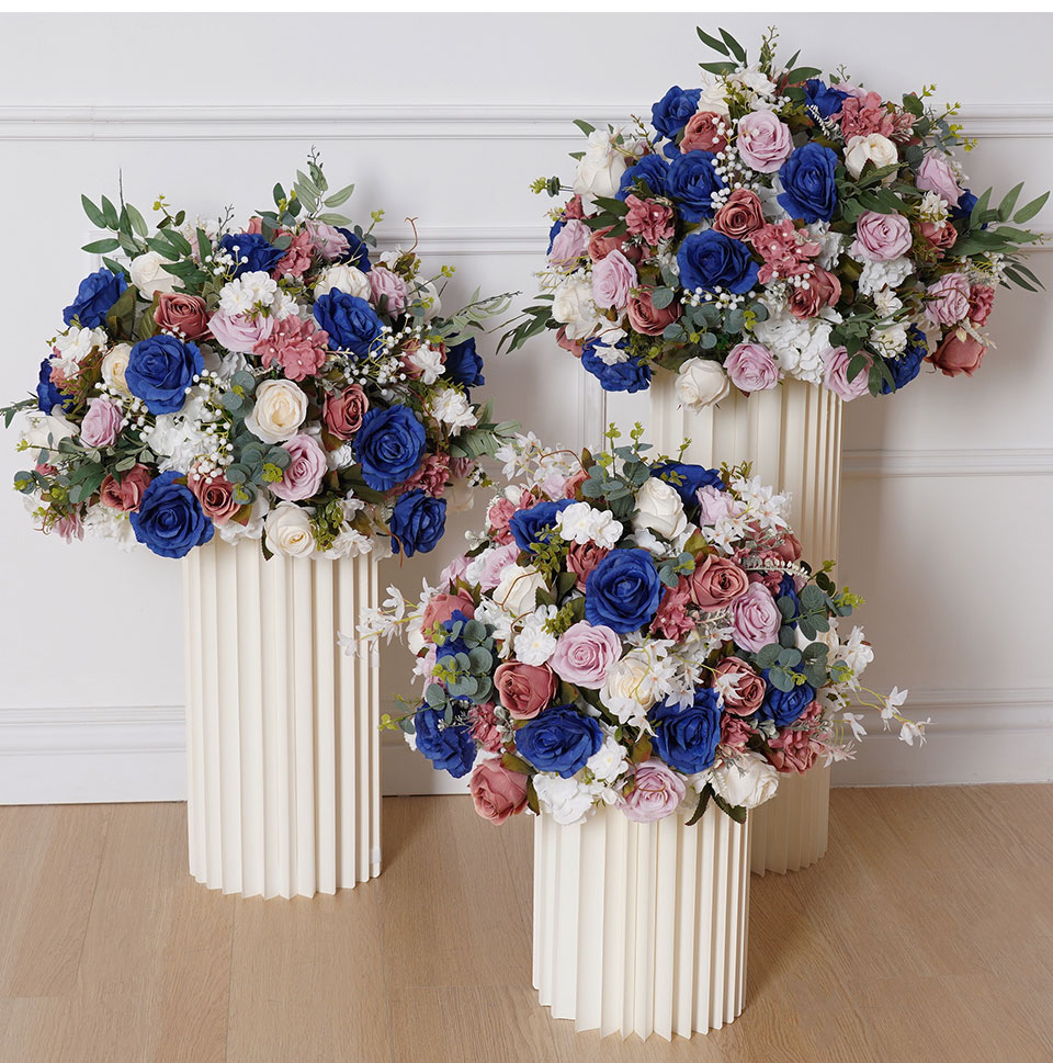 wedding flower columns9